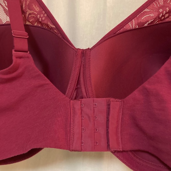 BALI Breathe Plus Size Raspberry Pink Lace Bra 3XL - Picture 7 of 12